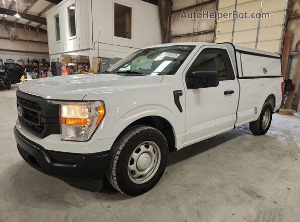 1FTMF1CB3NKE11357 2022 FORD F150 White უკანა სავარძლების ხედი
