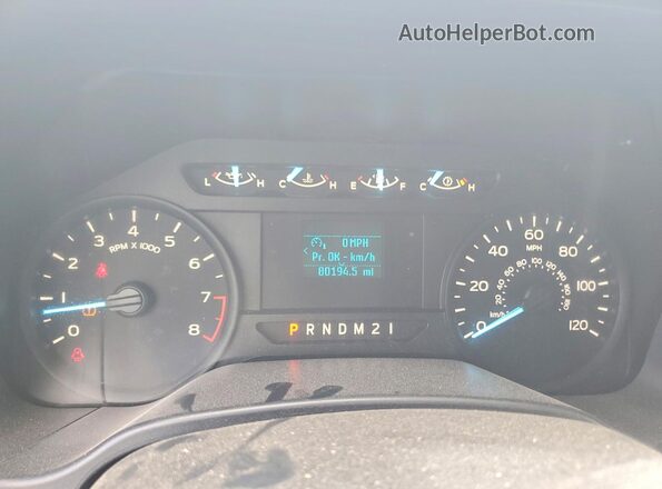 1FTMF1CB4KKF01094 2019 FORD F150 White Вид щитка приладів