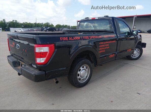 1FTMF1CB5NKE12851 2022 FORD F150 Черный Задняя правая четверть