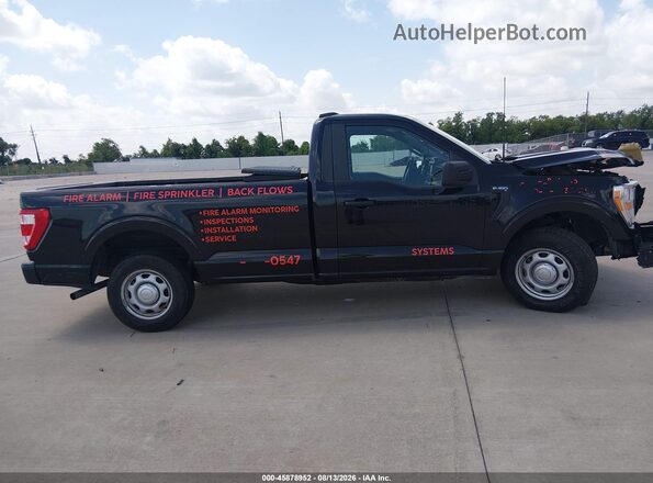1FTMF1CB5NKE12851 2022 FORD F150 Черный Вид задней части салона