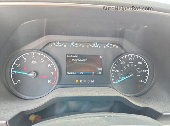 1FTMF1CB5NKF05191 2022 FORD F150 White Вид щитка приладів
