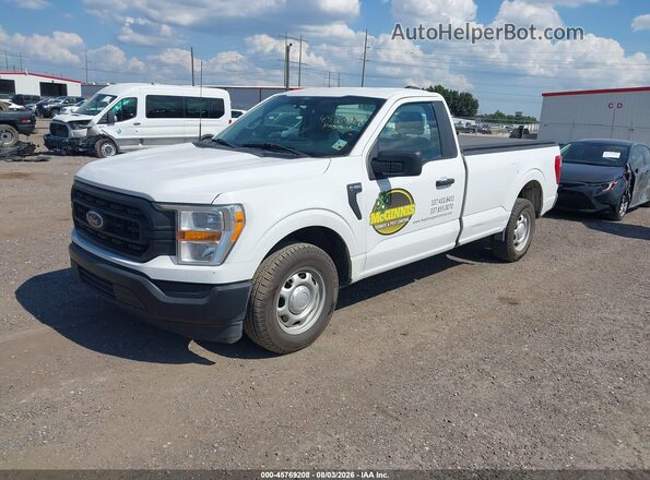 1FTMF1CB6MKE90926 2021 FORD F150 White Przód lewy