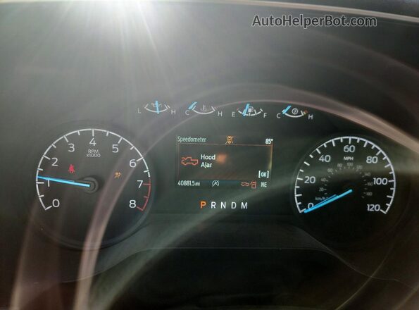 1FTMF1CB6NKE05004 2022 FORD F150 Yellow Instrument cluster view