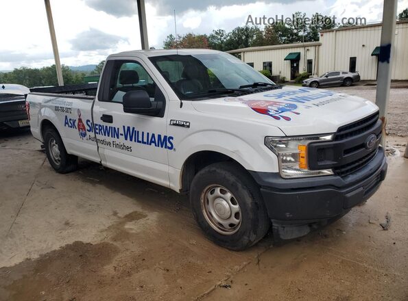 1FTMF1CB7JKF29518 2018 FORD F150 White VIN կոդի պիտակի տեսք