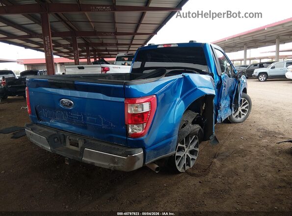 1FTMF1CB8MKD74031 2021 FORD F150 Blue უკანა მარჯვენა