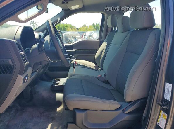 1FTMF1CBXKKC65227 2019 FORD F150 Gray წინა სალონის ხედი