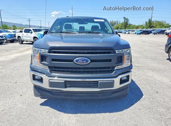 1FTMF1CBXKKC65227 2019 FORD F150 Gray წინა ხედი