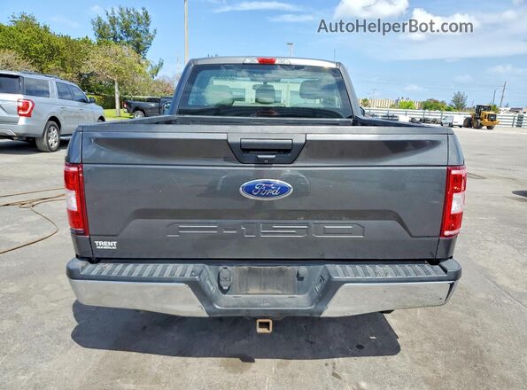 1FTMF1CBXKKC65227 2019 FORD F150 Gray უკანა ხედი