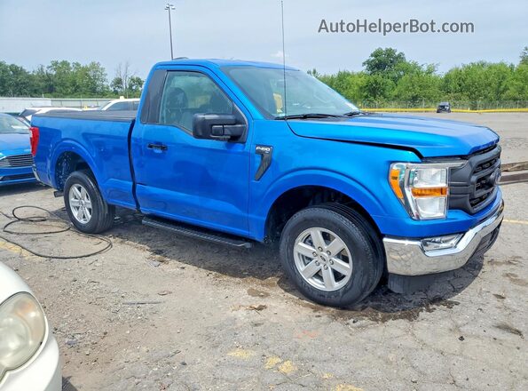 1FTMF1CP2MKD42302 2021 FORD F150 Blue წინა მარჯვენა