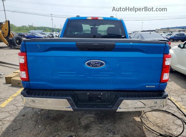 1FTMF1CP2MKD42302 2021 FORD F150 Blue უკანა ხედი