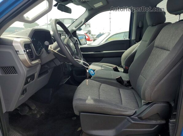 1FTMF1CP2MKD42302 2021 FORD F150 Blue წინა სალონის ხედი