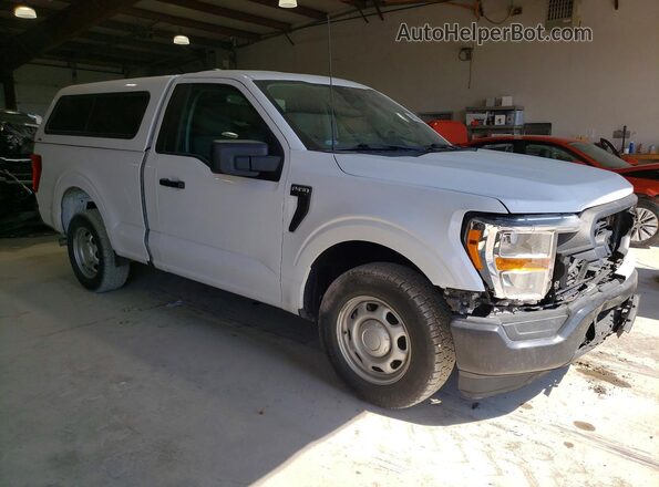 1FTMF1CP3MKE66045 2021 FORD F150 Белый Передняя правая четверть