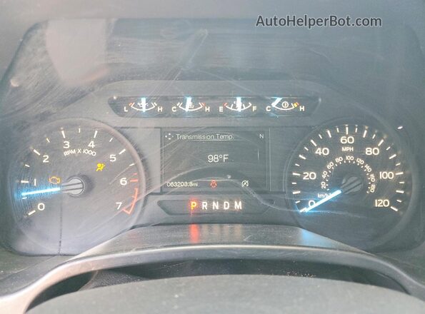 1FTMF1CP7JKE72233 2018 FORD F150 White Widok zestawu wskaźników