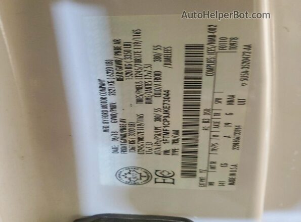 1FTMF1CP9JKE73044 2018 FORD F150 White Engine compartment view
