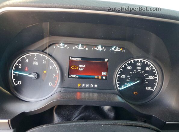 1FTMF1E55NKD26446 2022 FORD F150 Фиолетовый Вид щитка приборов