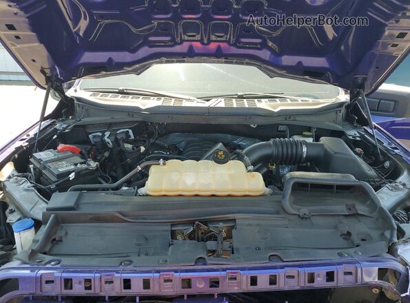 1FTMF1E55NKD26446 2022 FORD F150 Фиолетовый Вид задней части салона