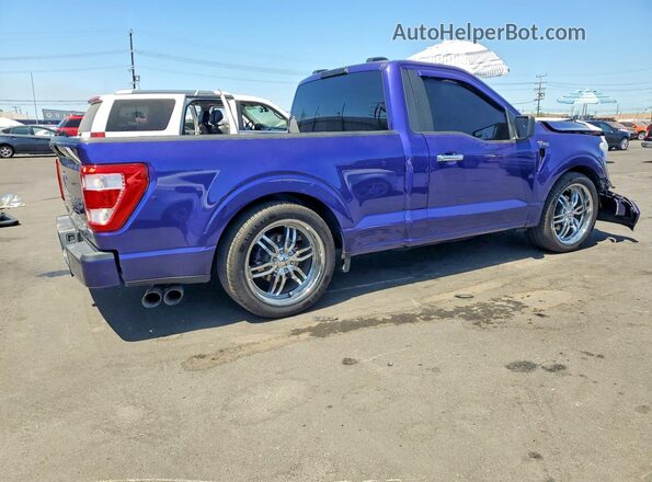 1FTMF1E55NKD26446 2022 FORD F150 Фиолетовый Задняя правая четверть
