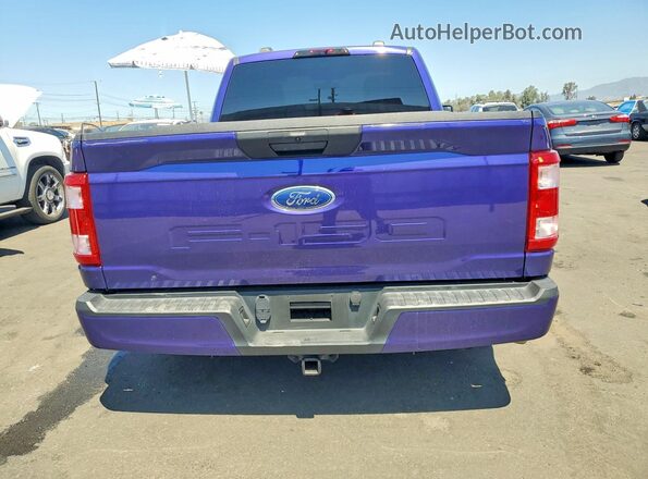 1FTMF1E55NKD26446 2022 FORD F150 Фиолетовый Вид сзади