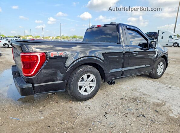 1FTMF1E58PKD06470 2023 FORD F150 Black Trasero derecho