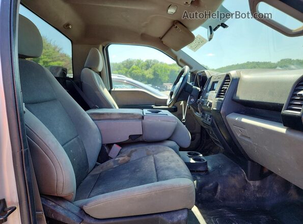 1FTMF1E80GKF74925 2016 FORD F150 Silver Rear seats view