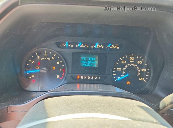 1FTMF1E80GKF74925 2016 FORD F150 Silver Instrument cluster view