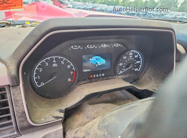 1FTMF1EB3MKE16649 2021 FORD F150 Red Vista del cuadro de instrumentos