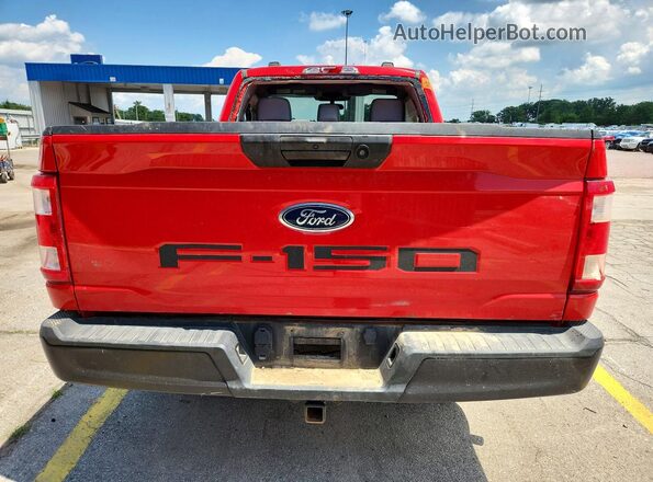 1FTMF1EB3MKE16649 2021 FORD F150 Red Vista trasera