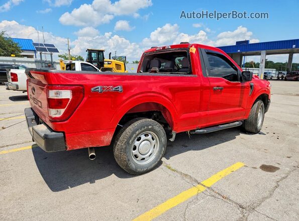 1FTMF1EB3MKE16649 2021 FORD F150 Red Trasero derecho