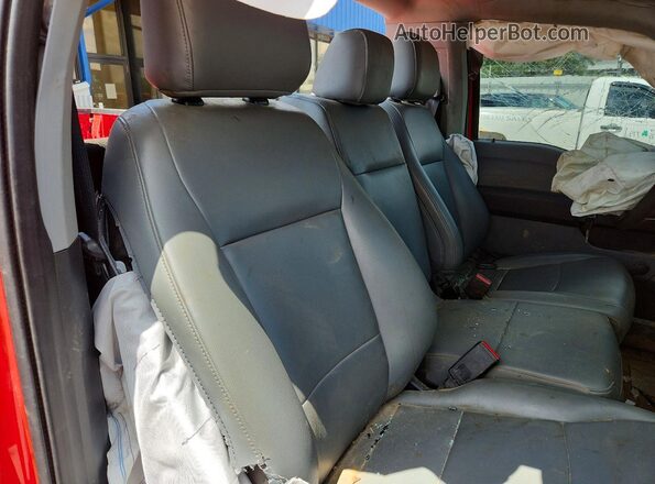 1FTMF1EB3MKE16649 2021 FORD F150 Red Vista de los asientos traseros