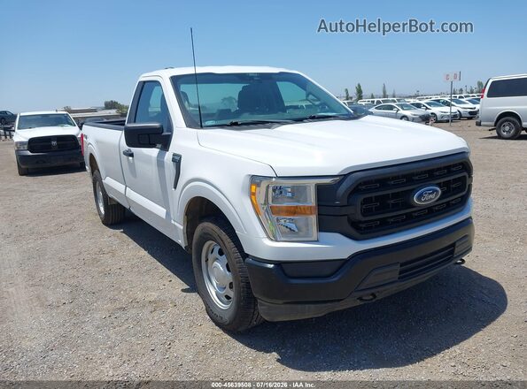 1FTMF1EB7MKE08392 2021 FORD F150 White Widok z przodu