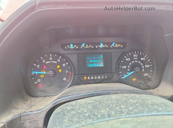 1FTMF1EB9KKC92402 2019 FORD F150 Красный Вид щитка приборов
