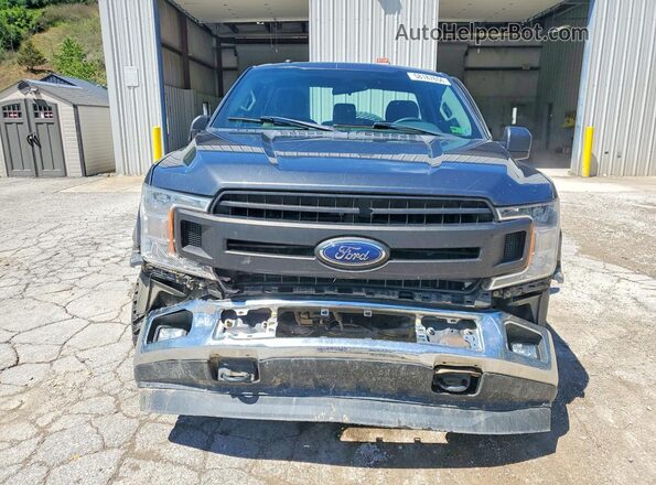1FTMF1EBXJFB55296 2018 FORD F150 Gray Front view