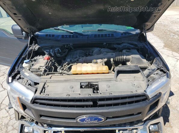 1FTMF1EBXJFB55296 2018 FORD F150 Gray Rear interior view