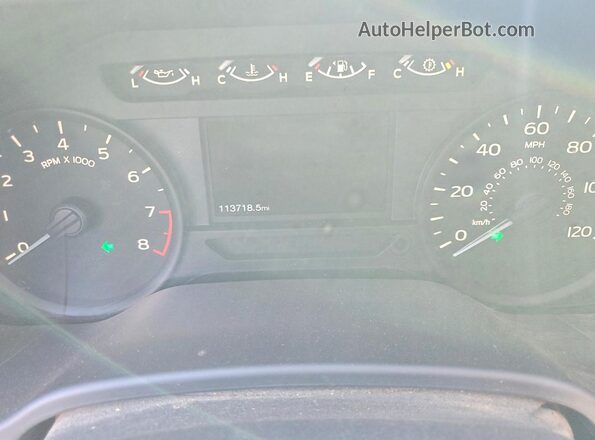 1FTMF1EBXJFB55296 2018 FORD F150 Gray Instrument cluster view
