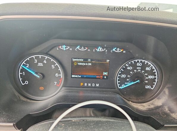 1FTMF1EP8MKE93965 2021 FORD F150 White Vista del cuadro de instrumentos