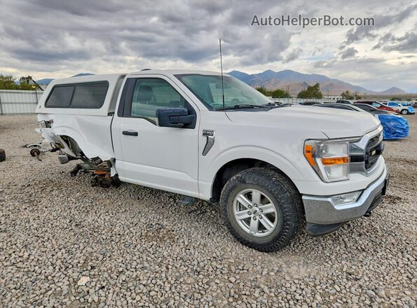 1FTMF1EP8MKE93965 2021 FORD F150 White Delantero derecho