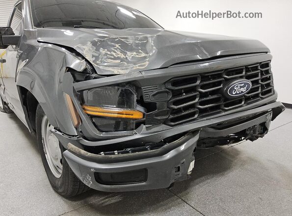1FTMF1K52RKF03500 2024 FORD F150 Gray Vista de la etiqueta del VIN