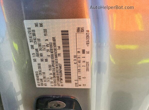 1FTMF1K53RKF44637 2024 FORD F150 Серебряный Вид подкапотного пространства