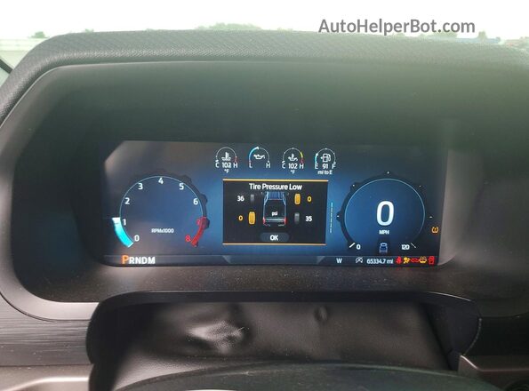 1FTMF1K57SKD35150 2025 FORD F150 Blue Vista del cuadro de instrumentos