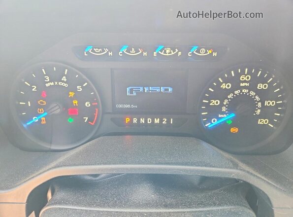 1FTNF1CG1GKF74964 2016 FORD F150 Gray Widok zestawu wskaźników
