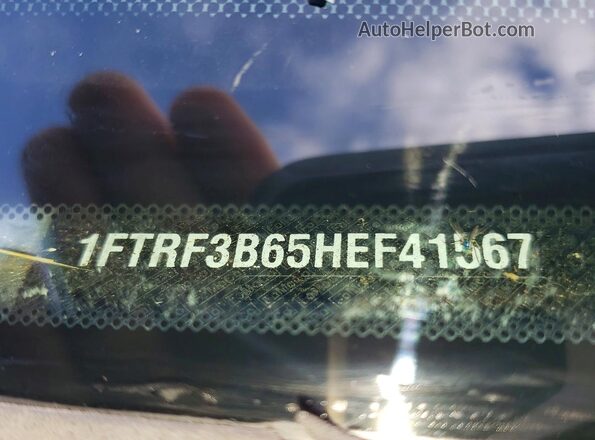 1FTRF3B65HEF41567 2017 FORD F350 Silver Вид наклейки з VIN-кодом