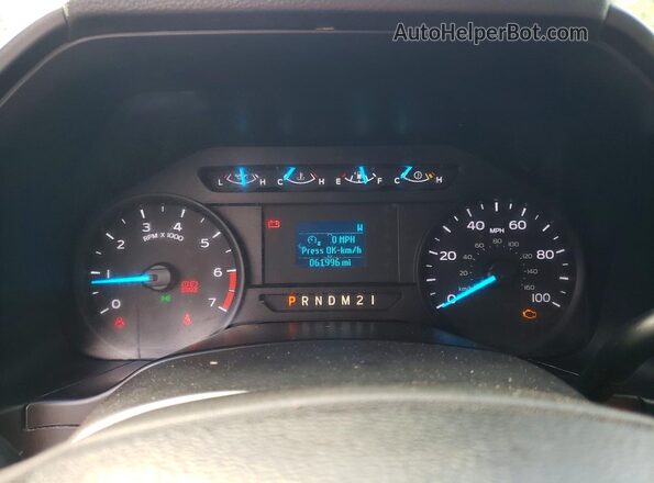 1FTRF3B65HEF41567 2017 FORD F350 Silver Вид щитка приладів