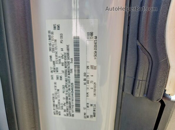 1FTYE1YMXHKB49226 2017 FORD TRANSIT Белый Вид подкапотного пространства