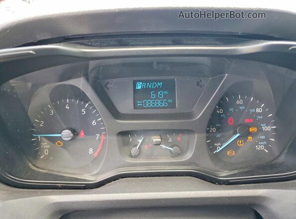 1FTYR1YM0HKA29083 2017 FORD TRANSIT Yellow Vista del cuadro de instrumentos