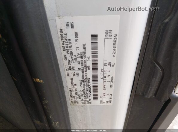 1FTYR2CM0JKA28826 2018 FORD TRANSIT-250 White ძრავის განყოფილების ხედი