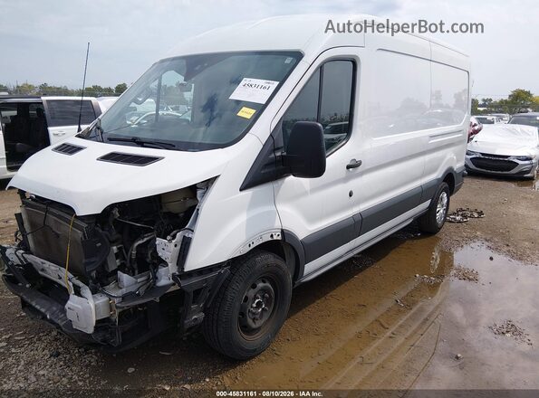 1FTYR2CM0JKA28826 2018 FORD TRANSIT-250 White წინა მარცხენა ხედი სამი მეოთხედიდან