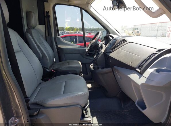 1FTYR2CM1JKB23945 2018 FORD TRANSIT-250 Gray Front interior view