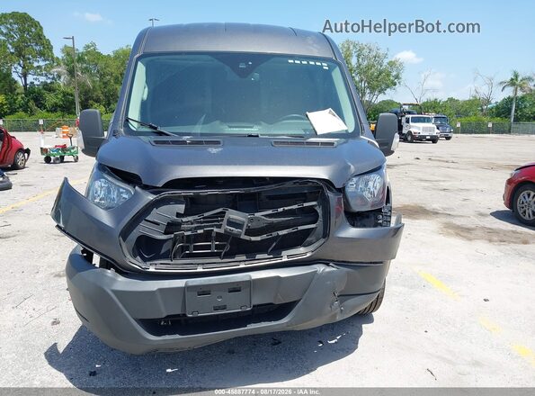 1FTYR2CM1JKB23945 2018 FORD TRANSIT-250 Gray Rear interior view