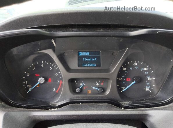 1FTYR2CM2KKB75621 2019 FORD TRANSIT White Vista del cuadro de instrumentos