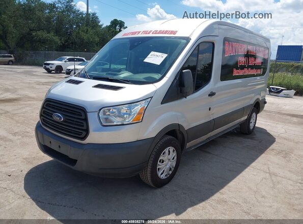 1FTYR2CM3GKA28280 2016 FORD TRANSIT-250 Gray Առջևի ձախ երեք քառորդ տեսարան